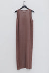 SWAYING/KNIT seamless cardigan long vest SW24SS1T67 dirty pink